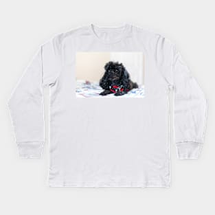 Queen of the toy poodles Kids Long Sleeve T-Shirt